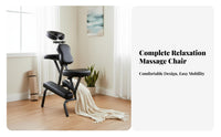 Portable Massage Chair Multi-Functional Foldable Remedial Chair Ergonomic Design Adjustable Kneeling Support Chair for Beauticians, Spas
