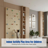Kids Indoor Climbing Wall, Home Playground Frame, Ladder, Rope Ladder, Fitness Toy
