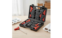 8 Pieces S2 Steel Ball End T-Handle Hex Key Set High Torque T-Handle Hex Key Set Easy Size Marking Hand Tool Rust Resistant