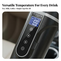 500 Ml Car Heating Cup 12V/24V Universal Electrical Potential Vehicle Electric Kettle Insulated Design Vehicle Mug for Parents, Road Trip, Office
