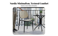 Stackable Plastic Cane-Back Chair Woven Backrest Seating Furniture Indoor/Outdoor Use Lightweight for Homeowners, Restaurant Owners, Event Planners, Dining Room, Kitchen, Home Office, Balcony