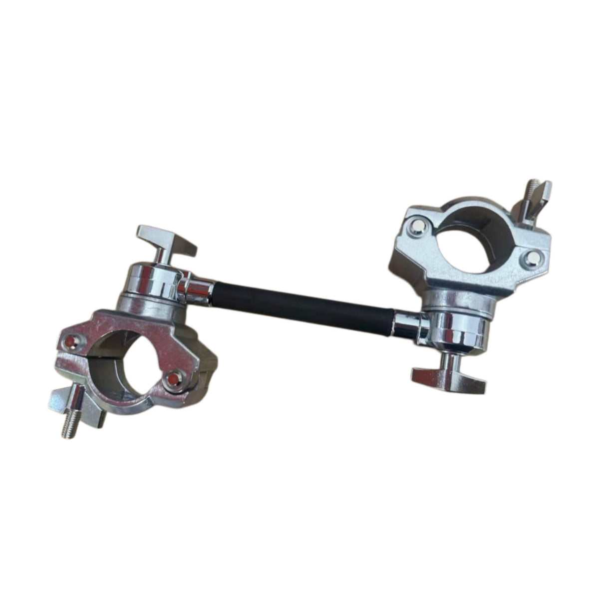 Secure Drum Rack Connector Clamp Modular Tube Clamp with Connecting Rod Sturdy Hardware Stable for Drummers