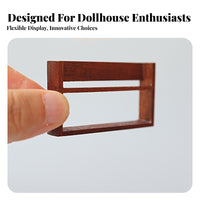 Photo Prop Miniature Wooden Bookshelf Realistic Intricacy 1/6 Scale Doll Shelf Exquisite Craftsmanship for Miniaturists, Model Display