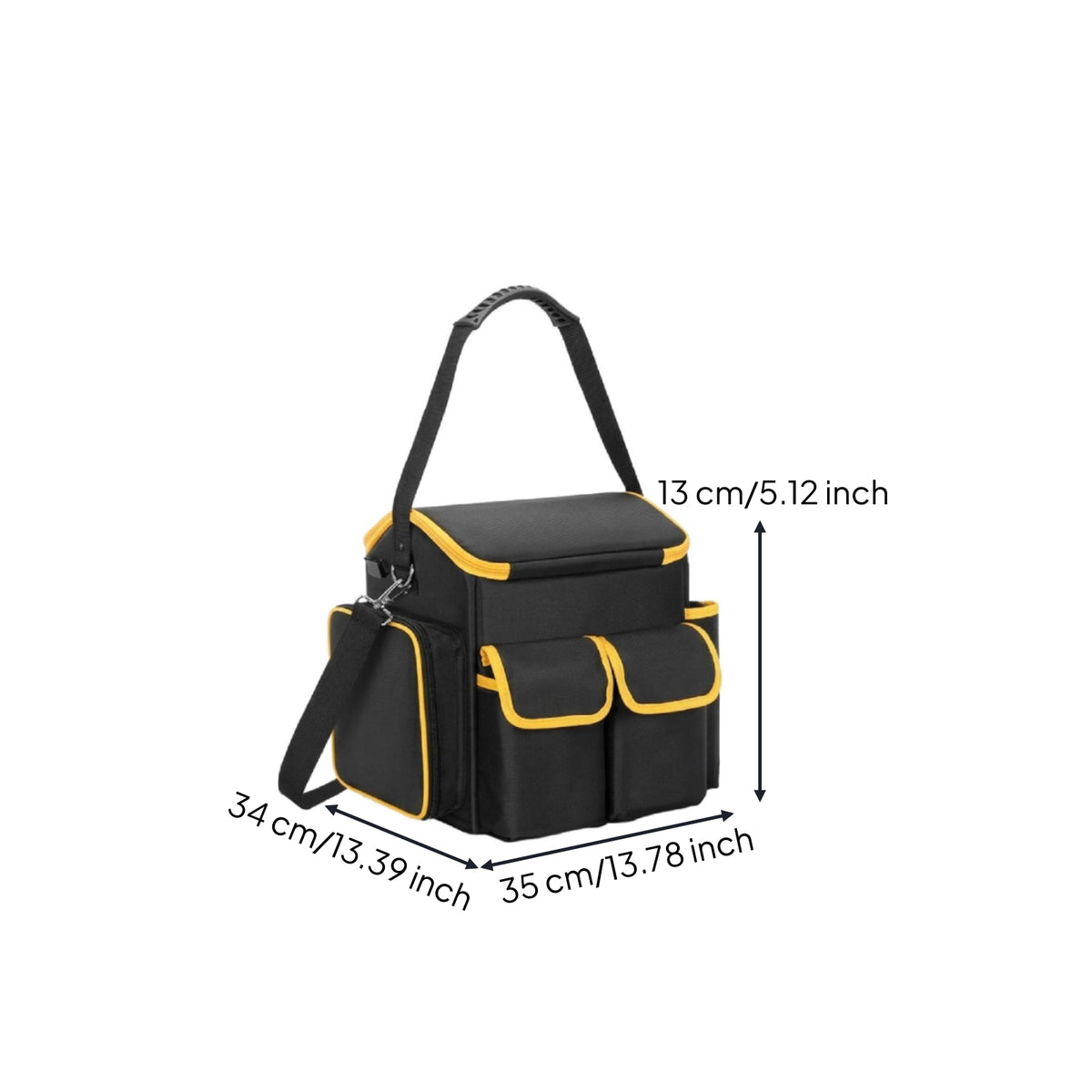 Reinforced-Weave Tool Bag Multiple Pockets Portable Organizer Side Pocket