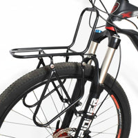 Heavy Duty Bike Front Rack Sturdy Front Bike Cargo Rack Universal Adjustable and User-Friendly to Install for Commuters