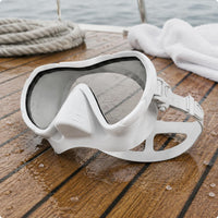 Dry Snorkel Facepiece Silicone Snorkeling Facial Covering Reinforced Glass Water Sport Equipment