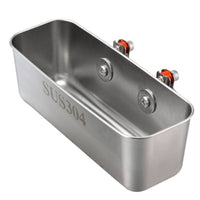 Rail Mounted Box Smooth Stainless Box Easy to Clean Marine Angling Supplies for Yacht Railing
