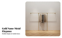 Wall Mounted Garment Rack Space-Saving Retail Clothing Display Rack Modern Arrangement Wall Mounted Clothes Bar for Homeowners, Renters, Entryway