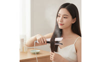 Wide-Plate Steam Flat Iron with Comb Cold Mist Steam Hair Straightener Electric Hair Straightener with Comb Professional for Morning Routines