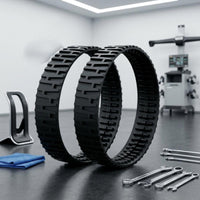 2 Pieces Black Replacement Tire Shock Absorption Deep Groove Tire Cushioning Vehicle Part