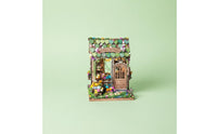 Flower Shops Dollhouse Creative Gift Small Blossom Store Scene Handmade Style DIY Miniature House for Shelf Display