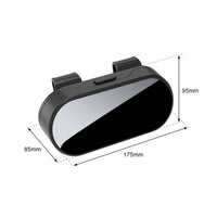 Glossy Stainless Steel Car Visor Eyeglasses Case Quick-Releaserelease Car Visor Glasses Holder Lined Snap-on Glasses Holder Slim for Drivers, Commuters