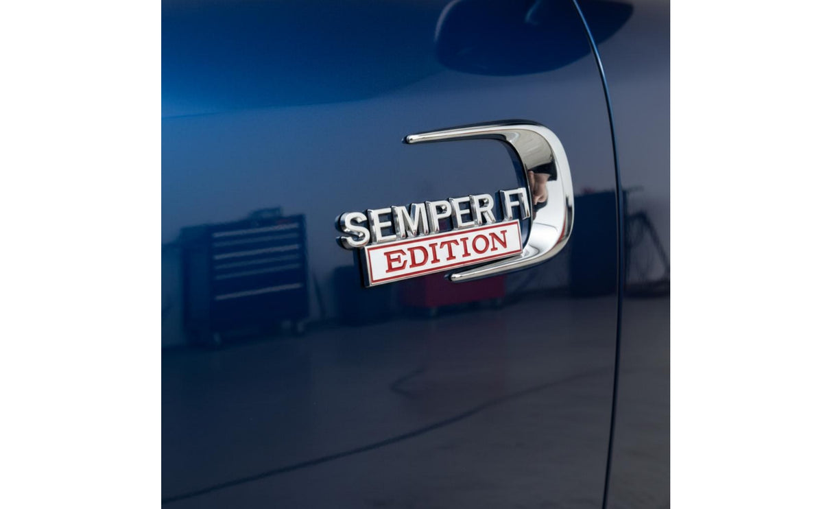 Self-Adhesive SEMPER FI Edition Car Tail Badge for Trunk