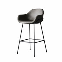 Retro Design Upholstered Metal Frame Stool factory design Bar Chair Nordic Inspired Seating Furniture Soft Padded Seat for Homeowners, Restaurant Owners, Adults, Cafe, Kitchen, Bistro, Lounge