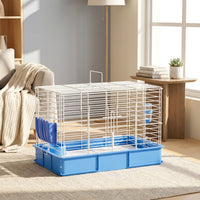 Guinea Pig Cage Habitat and Bunny Cage, Multi-Level Spray-Painted Metal Wire Luxury Animal Enclosure, Extra Indoor Small Animal Easy House