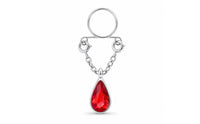 Nipple Rings with Dangle Charm Teardrop for Clubwear