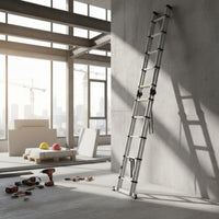 Stable Multi-Purpose Telescoping Ladder Heavy Duty Aluminum Multi-Position Ladder for Household, Construction