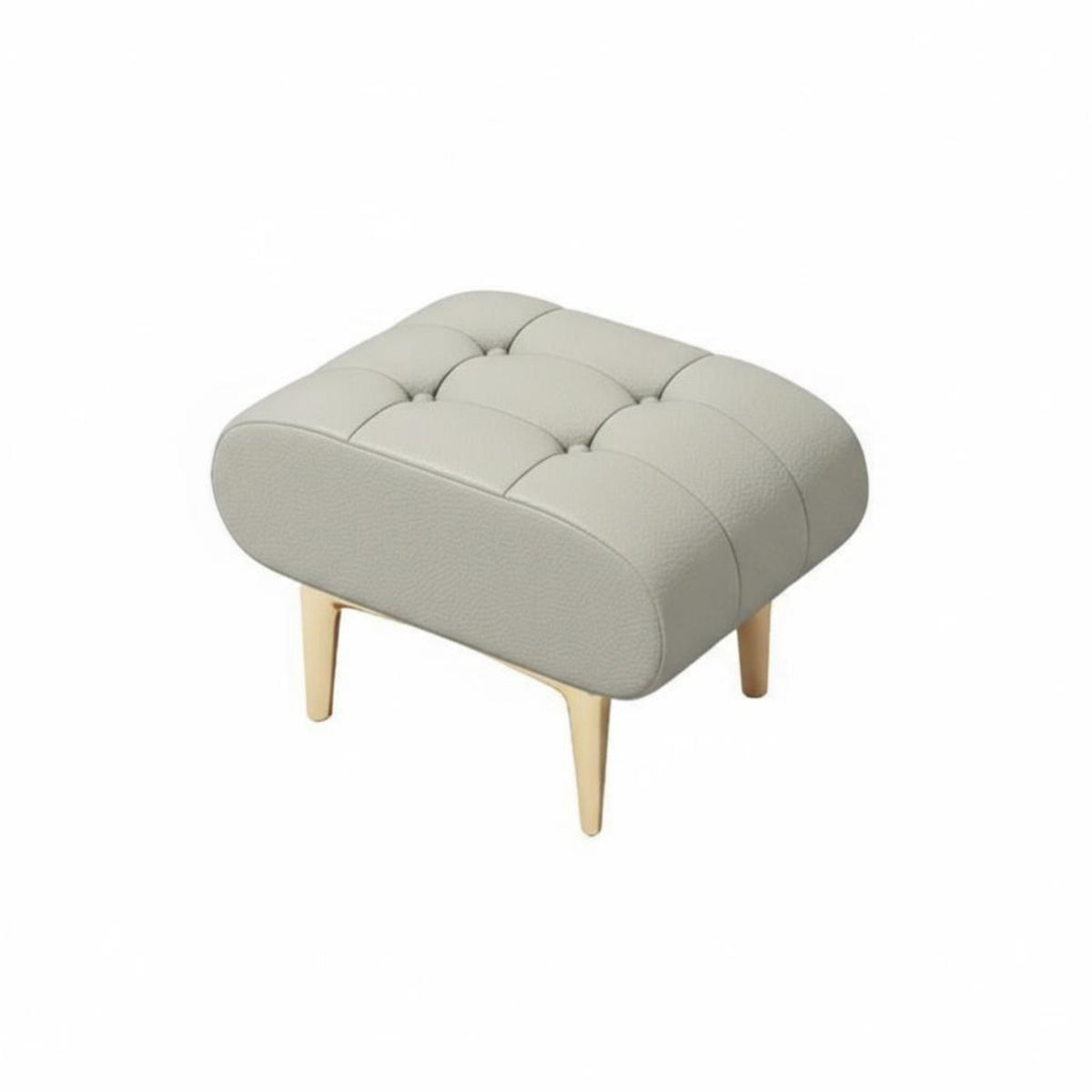 Modern Minimalist Design Upholstered Ottoman Multi-Functional cumulusShaped Ottoman adaptable Use Footrest Soft Texture for Adults, Homeowners, Guests, Living Room, Entryway, Makeup Area, Cloakroom