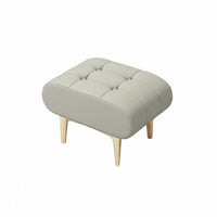 Modern Minimalist Design Upholstered Ottoman Multi-Functional cumulusShaped Ottoman adaptable Use Footrest Soft Texture for Adults, Homeowners, Guests, Living Room, Entryway, Makeup Area, Cloakroom