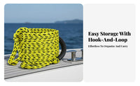 Aquatic Activities Tow Rope Sturdy Duty Towable Tube Rope Boat Tow Harness Wear Resistant High Visibility for Families, Tubing