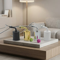 Floor Lamp and Table Lamp E27 Lamp Holder, High Temperature Resistant Ceramic Bulb Holder for Pendant Light, Angled with Cup Design, 250V 2A
