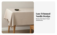 Water Resistant Dining Table Mat Oil-Resistant Water Resistant Table Protector Non-Slip Rectangular Tablecloth for Homeowners, Hosts, Kitchen