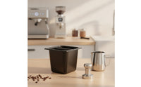 Large Capacity Espresso Knock Box Easy to Clean Stainless Steel Knock Bin Long-Lasting Stainless Steel Espresso Dump Bin for Home Baristas, Office