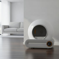 Self-Cleaning Litter Box with App Covered Smart Litter Box for Multi-Cat Households, Apartment, Living Room