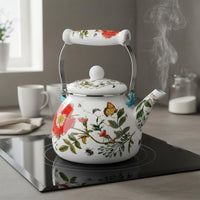 Enamel Kettle Induction Compatible Kitchenware Easy to Clean Household Cookware for Stovetop