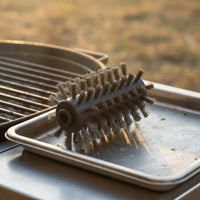 Electric Grill Brush Attachment Easy Installation Roller Brush Head Heat-Resistant Electric Grill Cleaner Head for Camping
