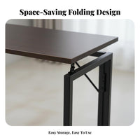Foldable Desk Space-Saving foldable Work Table Easy to stow Workstation Portable for Students, Home Office Workers, Apartment Dwellers, Small Spaces, Dorm Room, Bedroom, Balcony