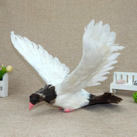 Lifelike Pigeon Figurine Decorative Dove Model for Wedding and Home