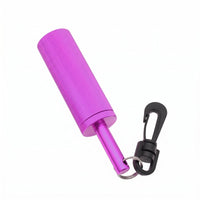 Underwater Rattle Aluminum Alloy Scuba Rattle Textured Underwater Communication Device