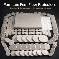 Self Adhesive Felt Furniture Pads for Hardwood Floors, Thickened Felt Furniture Leg Pads, Table Protector Felt Mats for Tables