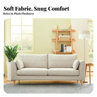 Minimalist Design 2-Seater Loveseat Fully Assembled space-efficient 2-Person Settee Space-Saving Sofa Easy Assembly for Apartment Dwellers, Young Adults, Students, Living Room, Bedroom, Study, Office
