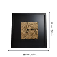 Framed Relief Art Beige 3D Textured Wall Art Square Framed Artwork for Interior Designers, Entryway