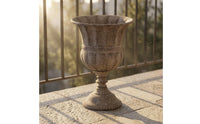 Pedestal Urn Planter Textured Decorative Urn Planter Classic Design