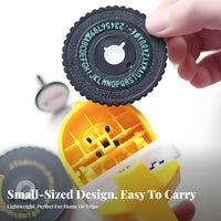 Embossed Text Manual Tape Writer DIY tasks Manual three-dimensional marker Embosser No Batteries Required markering Device Portable for notebook lovers, Crafters, Students, notebooking, Scrapbooking, School, Kitchen