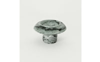 Marble Tray with Cylindrical Base Polished Mushroom Tray Sculptural for Living Room, Display Shelf, Study