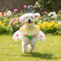 Summer Backless Embroidered Pet Dress for Dogs and Cats