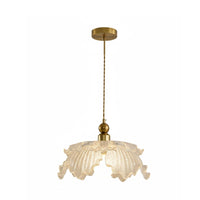 French Design Pink Floral Hanging Light High Color Rendering Flower Suspended Light Adjustable Height Indoor Lighting Gold Finish for Bedroom