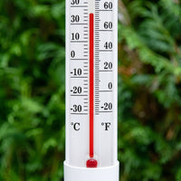Wall-Mounted Thermometer with Bracket Decorative Wall-Mounted Thermometer Analog Temperature Gauge for Gardeners, Patio