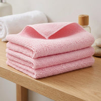 Interlock Knit Microfibre Cloth and Cleaning Cloths, 30cm x 30cm Microfibre Cloth, High Absorbency Knitted Wiping Cloth for Dishes and Furniture