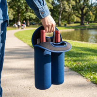 Gift Bag for Beverage Bottles with Travel Bag Style, Synthetic Rubber Thermal Bag for Picnics, Pack of Insulated Lunch Bags for Women