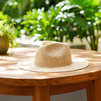 Woven Grass Hat with Wide Brim Soft Panama Hat Packable Foldable for Travelers, Vacation