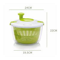 Perforated Basket Manual Salad Drainer Non-Slip Base Vegetable Drainer Hand Crank Strainer Bowl