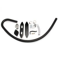Black-Coated EGR Cooler Delete Kit Flexible Hoses Engine Delete Kit Brass Fittings