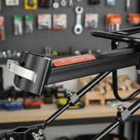 Side Protection Rails Cycle Rear Rack Includes Reflector Mountain Bike Cargo Rack Aluminum Alloy for Cyclists, Commuters, Commuting