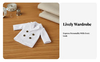 1/12 Scale Doll Coat Finely Sewn 1/12 Scale Doll Clothes Fine Workmanship Miniature Trench Coat for Hobbyists