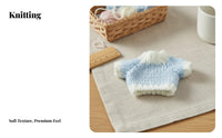 Doll Clothes Replacement Outfit Miniature Doll Sweater Soft Yarn Miniature Knit Sweater for Hobbyists, Kids, Craft Projects